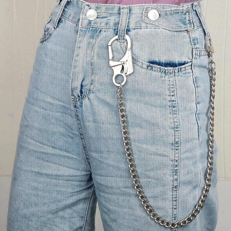 Ahiller Biker Wallet Chain, Heavy Duty Pocket Chain with Round Clasp, Men Chains for Keys, Jeans, Pants, Purse and Handbag - Image 2